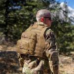 GZ XINXING Tactical Hydration Backpack, Outdoor Water Backpack Carrier Pack for Vest Backpack, Holds 1.5L Water Bladder, Mini MOLLE Tactical Backpack for Hiking, Biking, Running, Climbing