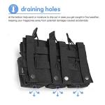 ProCase 6 Pouch Magazine Holder for Gun, Open-Top Triple Tactical Stacker Mag Pouch -Black