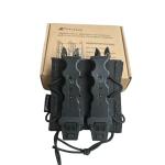 Universal Double Magazine Holder 9mm, Double 9MM Mag Pouch,Magazine Holster,Tactical Magazine Pouches,Open-Top Handgun Ammo Holder for 9mm/.40 Caliber Response Compatible Tactical PALS Webbing Belts