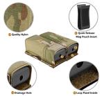 KRYDEX Double Pistol Mag Pouch Nylon 9mm with Quick Release Kydex Magazine Pouch Insert (Multicam)