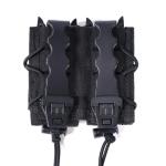 Universal Double Magazine Holder 9mm, Double 9MM Mag Pouch,Magazine Holster,Tactical Magazine Pouches,Open-Top Handgun Ammo Holder for 9mm/.40 Caliber Response Compatible Tactical PALS Webbing Belts