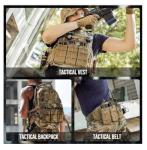OneTigris Tactical Pistol Mag Pouch - Open-Top Triple 5.56mm Magazine Pouch for M4/M16/AR-15 & 5.56 AK Variants, with Elastic Rifle, Quick-Release Insert & MOLLE Compatibility (Camouflage)