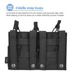 ProCase 6 Pouch Magazine Holder for Gun, Open-Top Triple Tactical Stacker Mag Pouch -Black