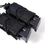 Universal Double Magazine Holder 9mm, Double 9MM Mag Pouch,Magazine Holster,Tactical Magazine Pouches,Open-Top Handgun Ammo Holder for 9mm/.40 Caliber Response Compatible Tactical PALS Webbing Belts