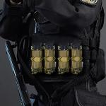 Outdoor Tactical Webbing Pouch Universal Magazine Holster Universal 9mm Mag Pouch Single Double Stack for 9mm/.40 Calibers 45acp Response Compatible Tactical Pals Webbing Belts