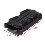 IDOGEAR 9mm Mag Pouch Pistol Magazine Pouch Soft Shell Fast Magazine Pouch Tactical Mag Carrier Hunting Airsoft Gear Tall Version(Black-Tall)