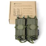 Outdoor Tactical Webbing Pouch Universal Magazine Holster Universal 9mm Mag Pouch Single Double Stack for 9mm/.40 Calibers 45acp Response Compatible Tactical Pals Webbing Belts