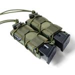Outdoor Tactical Webbing Pouch Universal Magazine Holster Universal 9mm Mag Pouch Single Double Stack for 9mm/.40 Calibers 45acp Response Compatible Tactical Pals Webbing Belts