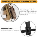 KRYDEX 5.56mm 7.62mm Magazine Pouch with MOLLE Clip and Belt Clip Universal Mag Carrier (BK)