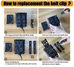KRYDEX 5.56mm 7.62mm Magazine Pouch with MOLLE Clip and Belt Clip Universal Mag Carrier (BK)