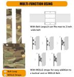 KRYDEX 5.56 Magazine Pouch,MOLLE Mag Holder with Quick Release Magazine Pouch Insert (MC)