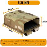 KRYDEX 5.56 Magazine Pouch,MOLLE Mag Holder with Quick Release Magazine Pouch Insert (MC)