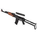 UKARMS Well G74CC-W AK74 CO2 GBB Airsoft Rifle w/ Folding Stock (Faux Wood)