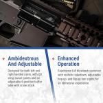 Evike Airsoft - 6mmProShop Daniel Defense Licensed MK18 Gas Blowback Airsoft Rifle by Golden Eagle (Color: Black)