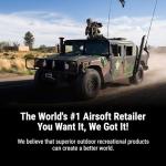 Evike Airsoft - 6mmProShop Daniel Defense Licensed MK18 Gas Blowback Airsoft Rifle by Golden Eagle (Color: Black)