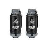 Lancer Tactical - GBR Outdoor 130 Round Spring Powered ABS BB Impact Shower for Airsoft, Pack of 2 - Black