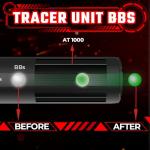 ACETECH Tracer Unit Predator Series with Bifrost/Blaster/ AT2000RII/ AT1000 14mm CCW Negative Thread Glow in The Dark BBS LED Lighting Effect Designed for Airsoft Riffle (Archetype - AT1000)