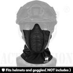 ACTIONUNION Tactical Airsoft Balaclava Mesh Mask Set (Tan)