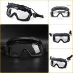 V3COOGOGEAR Tactical Split Two Modes Goggles Compatible with Airsoft Fast Helmet Paintball Hunting Field Outdoor (BLACK)