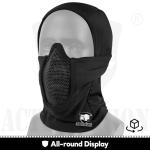 ACTIONUNION Tactical Airsoft Balaclava Mesh Mask Set (Tan)