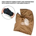 AOUTACC Balaclava Airsoft Mask, Ninja Style Tactical Airsoft Full Face Protective Mask, Soft Silicone Mask for Outdoor/Airsoft/Hunting/Paintball/Cycling-Tan