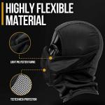 OneTigris Balaclava Mesh Mask, Ninja Tactical Mask with Full Face Protection for Outdoor (Tan)
