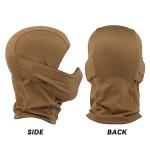AOUTACC Balaclava Airsoft Mask, Ninja Style Tactical Airsoft Full Face Protective Mask, Soft Silicone Mask for Outdoor/Airsoft/Hunting/Paintball/Cycling-Tan