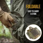 OneTigris 6" Foldable Half Face Mesh Mask with Ear Protection, Tactical Lower Face Protective Mask (Camo Color)