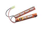 Lancer Tactical Nimh Airsoft Battery Compatible with AEG Airsoft Gun (9.6V, 1600 mAh Nunchuck)