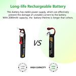11.1V LiPo Airsoft Battery with Connector 2000mAh 30C Rechargeable Stick Batteries for Airsoft Guns Airsoft Rifle