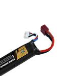11.1V LiPo Airsoft Battery with Connector 2000mAh 30C Rechargeable Stick Batteries for Airsoft Guns Airsoft Rifle