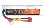 Lancer Tactical LiPo Airsoft High-Performance Battery 11.1V 1000mAh 20C Stick - Dean/Tamiya Connector, Two Pack (Dean)