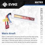 Evike Airsoft - Matrix High Performance 11.1V Stick Type Airsoft LiPo Battery (Model: 1000mAh - 20C / Deans)