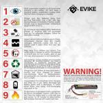 Evike Airsoft - Matrix High Performance 11.1V Stick Type Airsoft LiPo Battery (Model: 1000mAh - 20C / Deans)