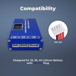 Airsoft Battery Charger LiPo Balance Charger for Lipo/Li-Ion Battery with Wireless Voltage Meter, Overcharge Protection Fast Charging and Safety Cut Off for 7.4V 11.1V 14.8V Airsoft RC Lithium Battery