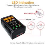 SUPULSE LiPo Battery Charger 2S-3S RC Balance Charger AC 7.4-11.1V 10W Upgrade Version Compact Lipo Charger for XHR Plug Battery(B3V2)