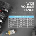 Tenergy TB-6AB Balance Charger Discharger 1S-6S Digital Battery Pack Charger for NiMH/NiCD/Li-PO/Li-Fe Packs w/ LCD Display Hobby Battery Charger w/ Tamiya/JST/EC3/HiTec/Deans Connectors + Power Supply