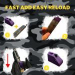 Generic Airsoft Speed Loader for Pistol Magazines Quick and Easy Reload (Purpel)