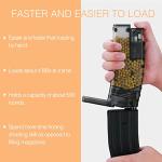 Ludex 6mm Airsoft Speed Loader for Pistol/SMG/Rifle-Sized Mag, 500 Rounds Large Capacity Airsoft BB Speed Loader with Gas Mag Adapter Fast Quick Magazine Reloader-Black