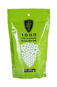 Elite Force Premium Biodegradable 6mm Airsoft BBS Ammo, .25 Gram, 1000 Count, One Size