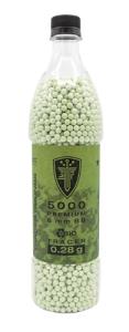 Elite Force Milsim Biodegradable .28 Gram 6mm Airsoft Tracer BBS, Easy-Pour Bottle, 5000 Count