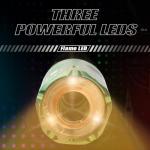 ACETECH Airsoft Pistol/Riffle Tracer Unit Brighter C/Blaster C 14mm CCW Negative Thread M14- to M11+ Adaptor Glow in The Dark Green/Gel BBS LED Beam/Flare Lighting Effect (Blaster C - Flare, Black)