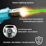 T238-Griffon Airsoft Tracer Unit, Spitfire Tactical Muzzle Flash Simulator for Airsoft Green Tracer BBS/Gel Balls with 14mm CCW Threaded Interface