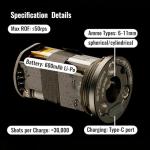 T238 Airsoft Tracer Unit 14mm CCW, Storm Tracer Unit, Spitfire Tactical Muzzle Flash Simulator for Airsoft and Gel Blaster