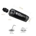 ACETECH Airsoft Pistol/Riffle Tracer Unit Brighter CS 14mm CCW Negative Thread with M14- to M11+ Adaptor Green/Gel BB LED Beam Lighting Effect (Space Mix)