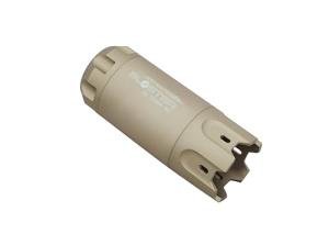 ACETECH Airsoft Pistol/Riffle Flash Tracer Unit Blaster 14mm CCW Negative Thread with M14- to M11+ Green/Gel BB LED Flare Lighting Effect (Tan)