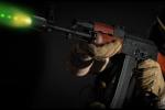 Lancer Tactical Airsoft Tracer Unit with Flame Effect (Color: Black)