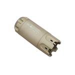 ACETECH Airsoft Pistol/Riffle Flash Tracer Unit Blaster 14mm CCW Negative Thread with M14- to M11+ Green/Gel BB LED Flare Lighting Effect (Tan)