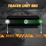 ACETECH Airsoft Tracer Unit Blaster 14mm CCW Thread Grow in The Dark Green/Gel BB LED Lighting Effect