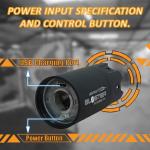 ACETECH Airsoft Pistol/Riffle Flash Tracer Unit Blaster 14mm CCW Negative Thread with M14- to M11+ Green/Gel BB LED Flare Lighting Effect (Tan)